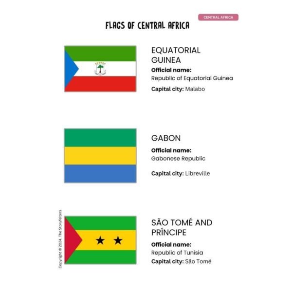 Activity Maps of Africa: Maps, Flags, Capital Cities - Image 3