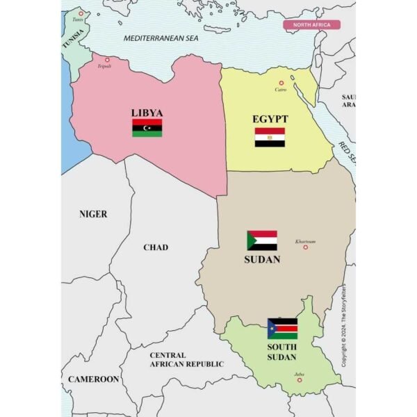 Activity Maps of Africa: Maps, Flags, Capital Cities - Image 7