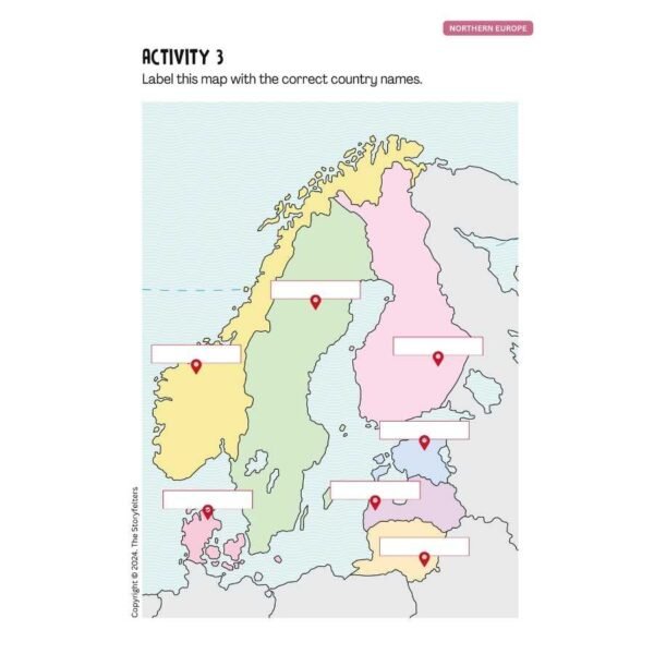 Activity Maps of Europe: Maps, Flags, Capital Cities - Image 5