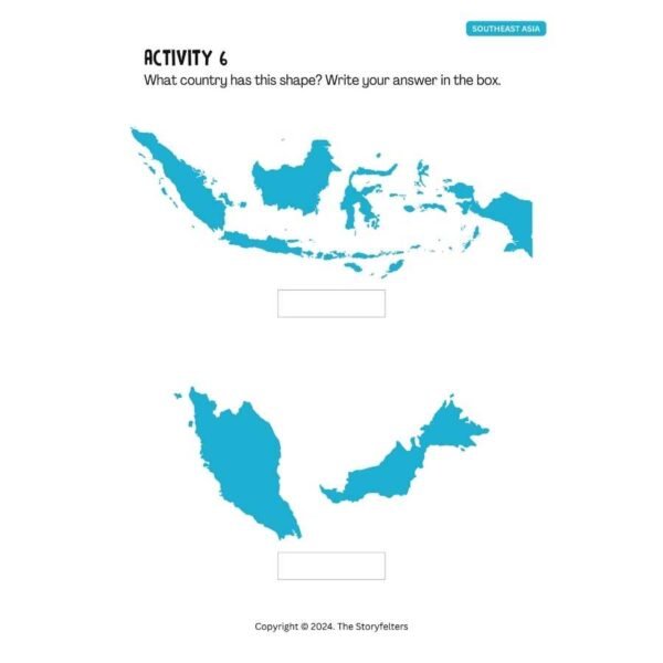 Activity Maps of Asia: Maps, Flags, Capital Cities - Image 3